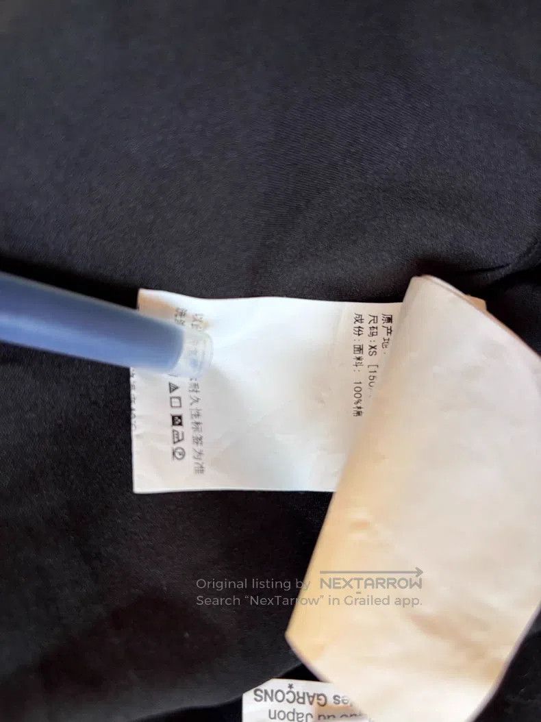 Comme des Garcons Comme Des Garcons Black Ripped Shirt Long Sleeve Dark Deco Size XS / US 0-2 / IT 36-38 - 8 Thumbnail