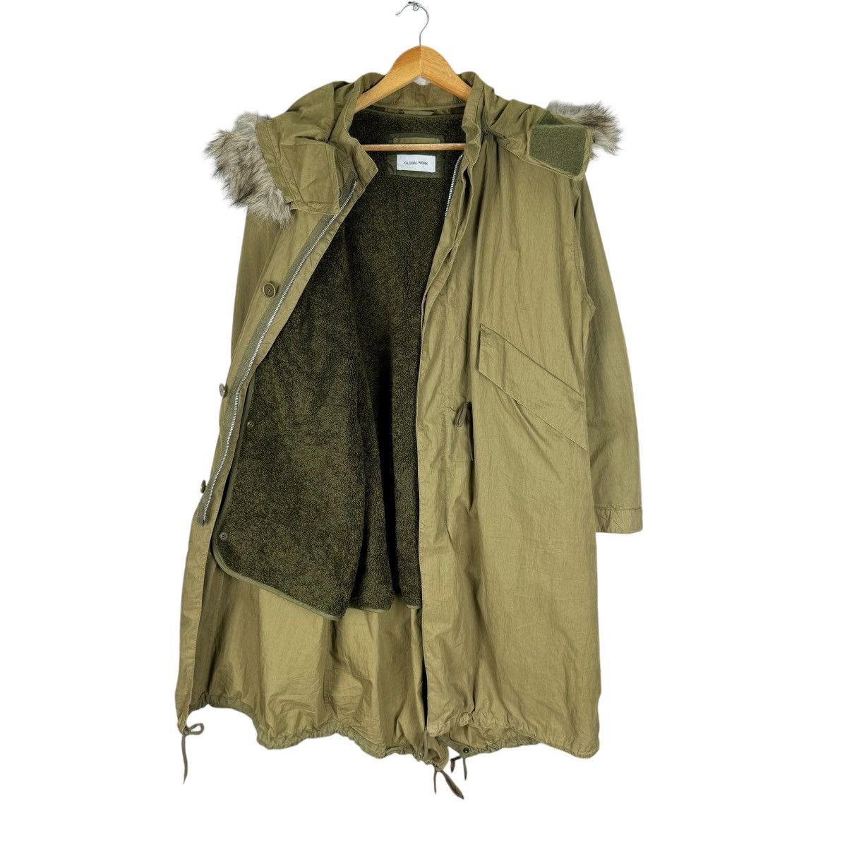 Global Work ❄️GLOBAL WORK HOODIE FUR FISHTAIL PARKA JACKET Size US L / EU 52-54 / 3 - 1 Thumbnail