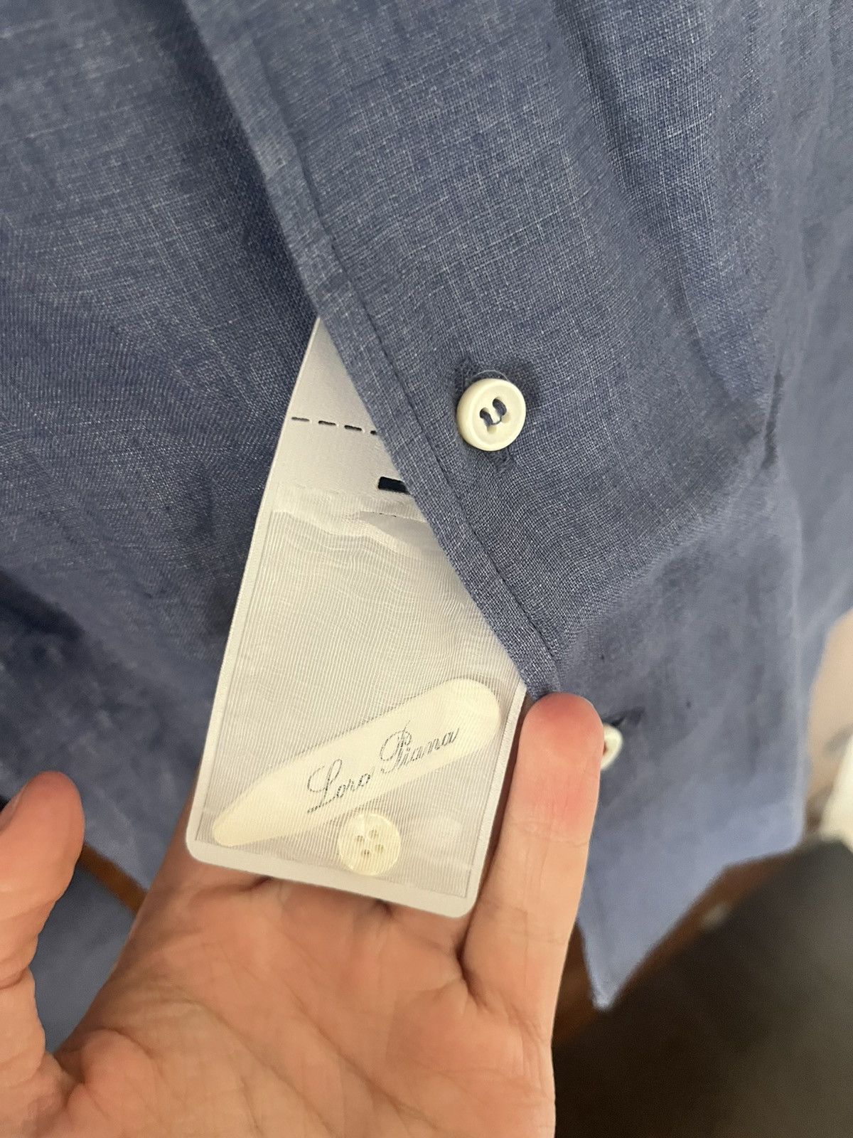 Loro Piana Loro piana blue linen shirt size medium Size US M / EU 48-50 / 2 - 3 Thumbnail