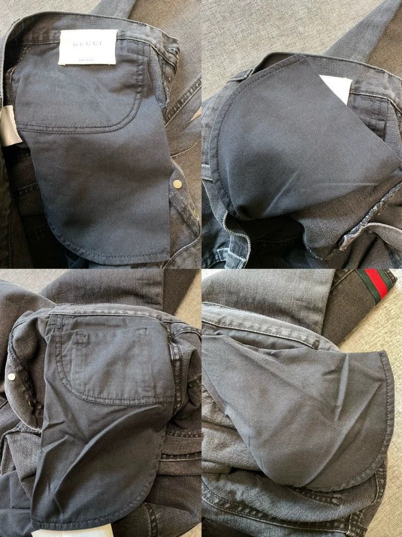 Gucci Gucci Men's Dark Gray Denim Pants-2505 Size US 32 / EU 48 - 6 Thumbnail