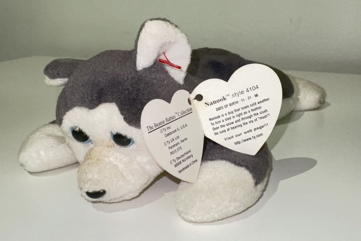 Other Ty Beanie Baby [BUNDLE]: Snort/Wrinkles/Nanook | PVC Pellets Size ONE SIZE - 5 Thumbnail