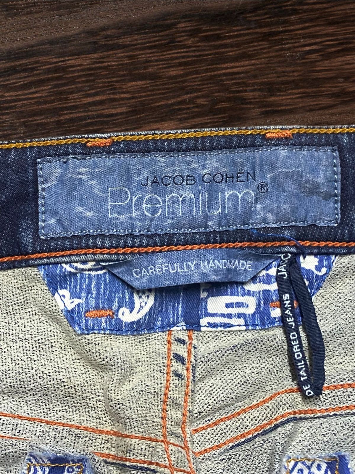 Vintage Jacob Cohen Blue Wash Distressed Slim Fits Jeans