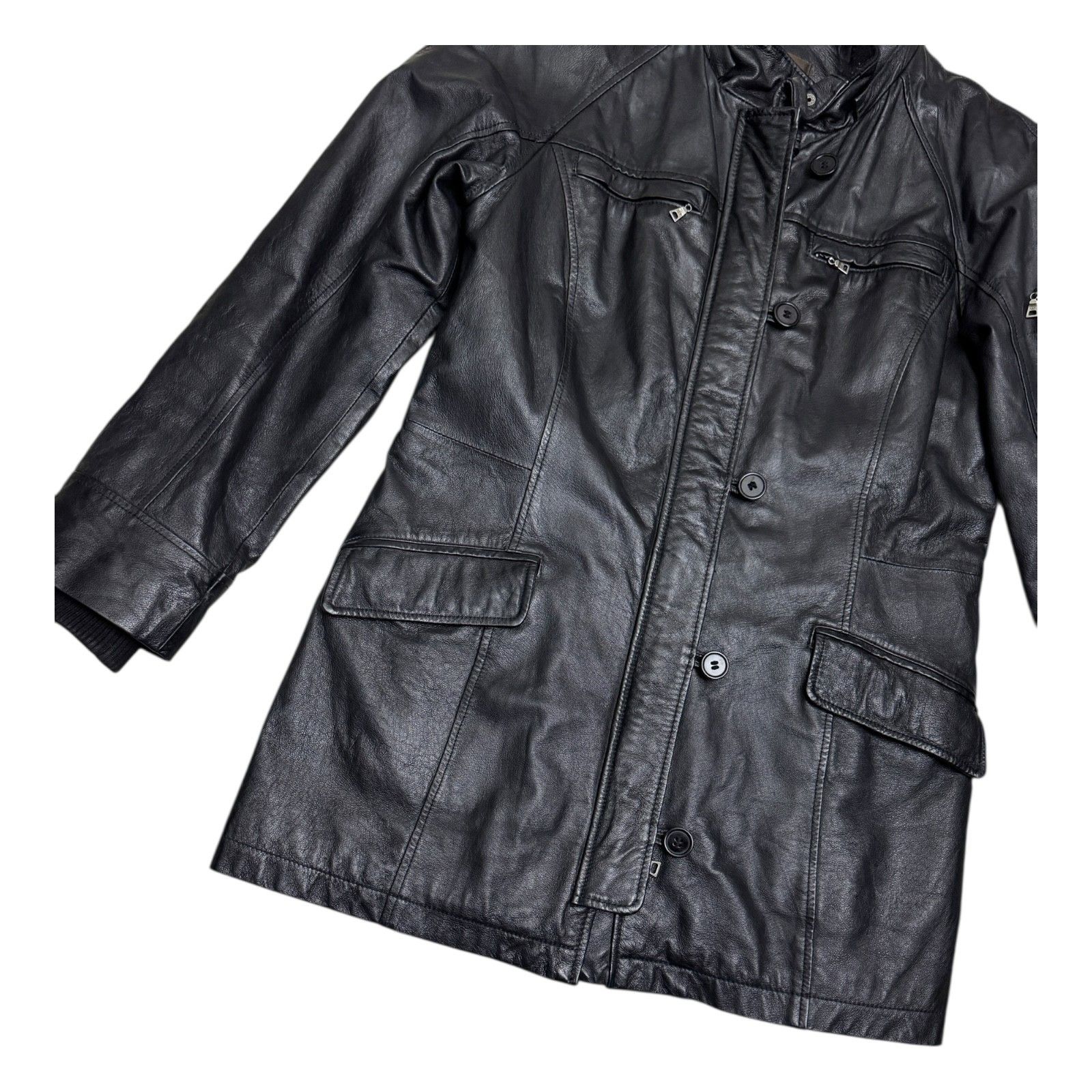 Danier DANIER GENUINE LEATHER Luxury Designer Leather Coat Small Size S / US 4 / IT 40 - 5 Thumbnail