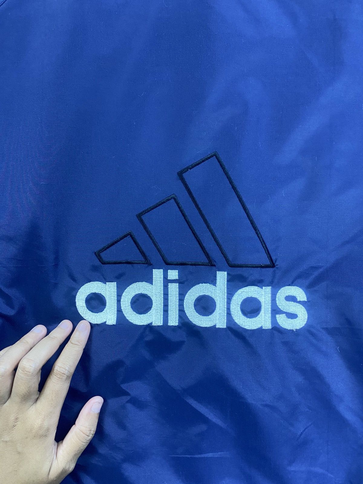 Adidas × Vintage Vintage Y2K Adidas 3 Striped Reversible Hoodie Jacket Size US XL / EU 56 / 4 - 8 Thumbnail