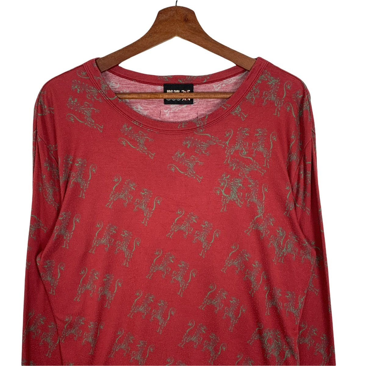 Jean Paul Gaultier All over Printed Long Slee Tee Size US M / EU 48-50 / 2 - 2 Thumbnail