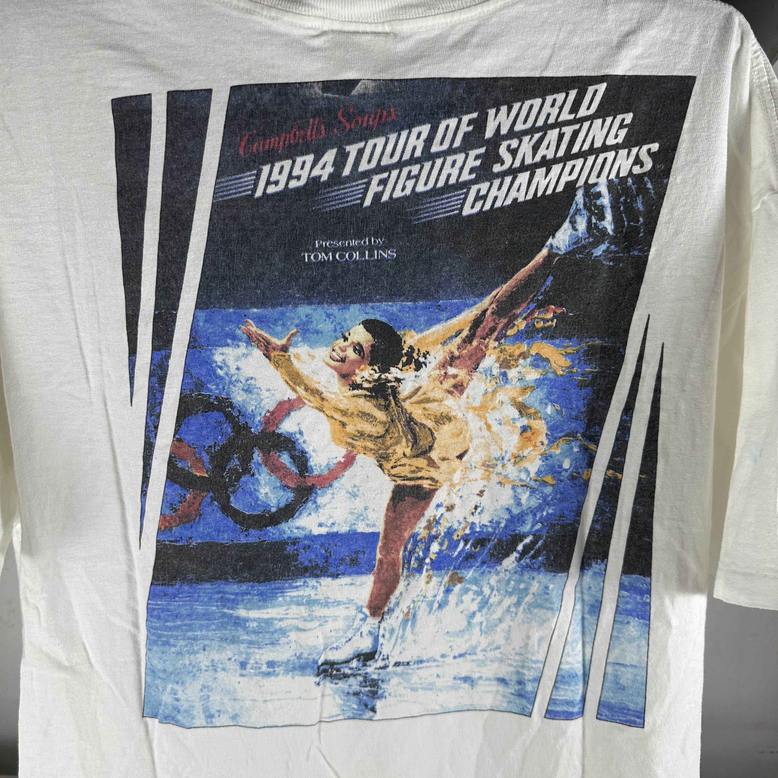 Vintage Campbell's Soups 1994 Tour of World Figure Skating Tee Size US XL / EU 56 / 4 - 4 Thumbnail