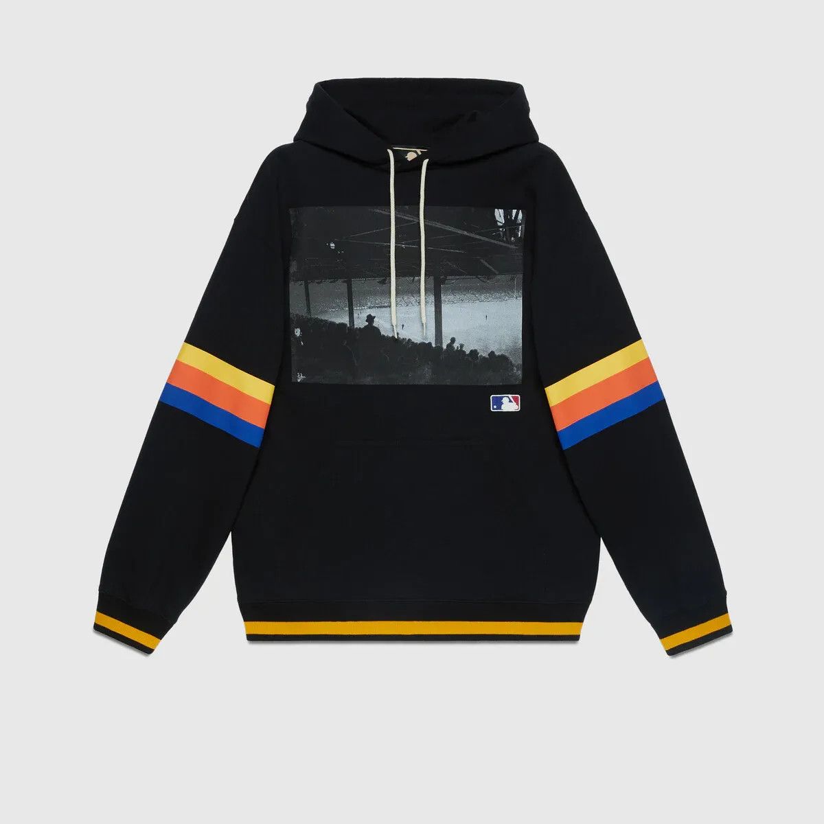 Gucci o1s1wg110225 Light Felted Cotton Sweatshirt Hoodie in Black Size US M / EU 48-50 / 2 - 1 Preview