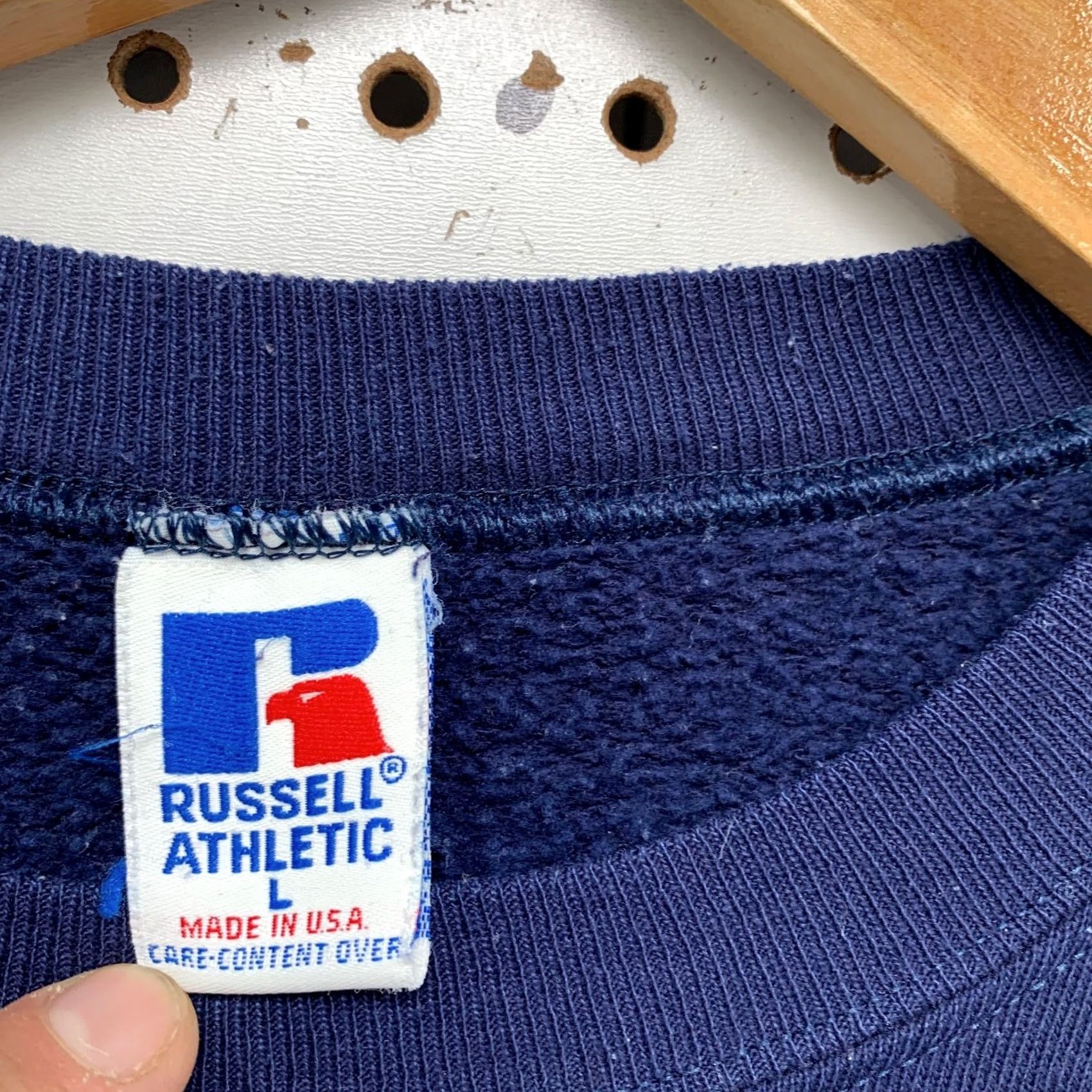 Russell Athletic Vintage Russell Athletic Sweatshirt Mens L Blue Fleece Crewneck Made USA 90s Size US L / EU 52-54 / 3 - 5 Thumbnail