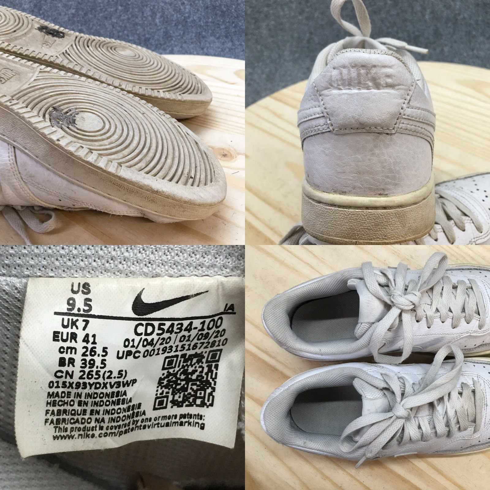 Nike Nike Court Vision Low Top Sneakers Womens 9.5 White CD5434-100 Lace Up Soccer Shoes? Size L / US 10 / IT 46 - 9 Thumbnail