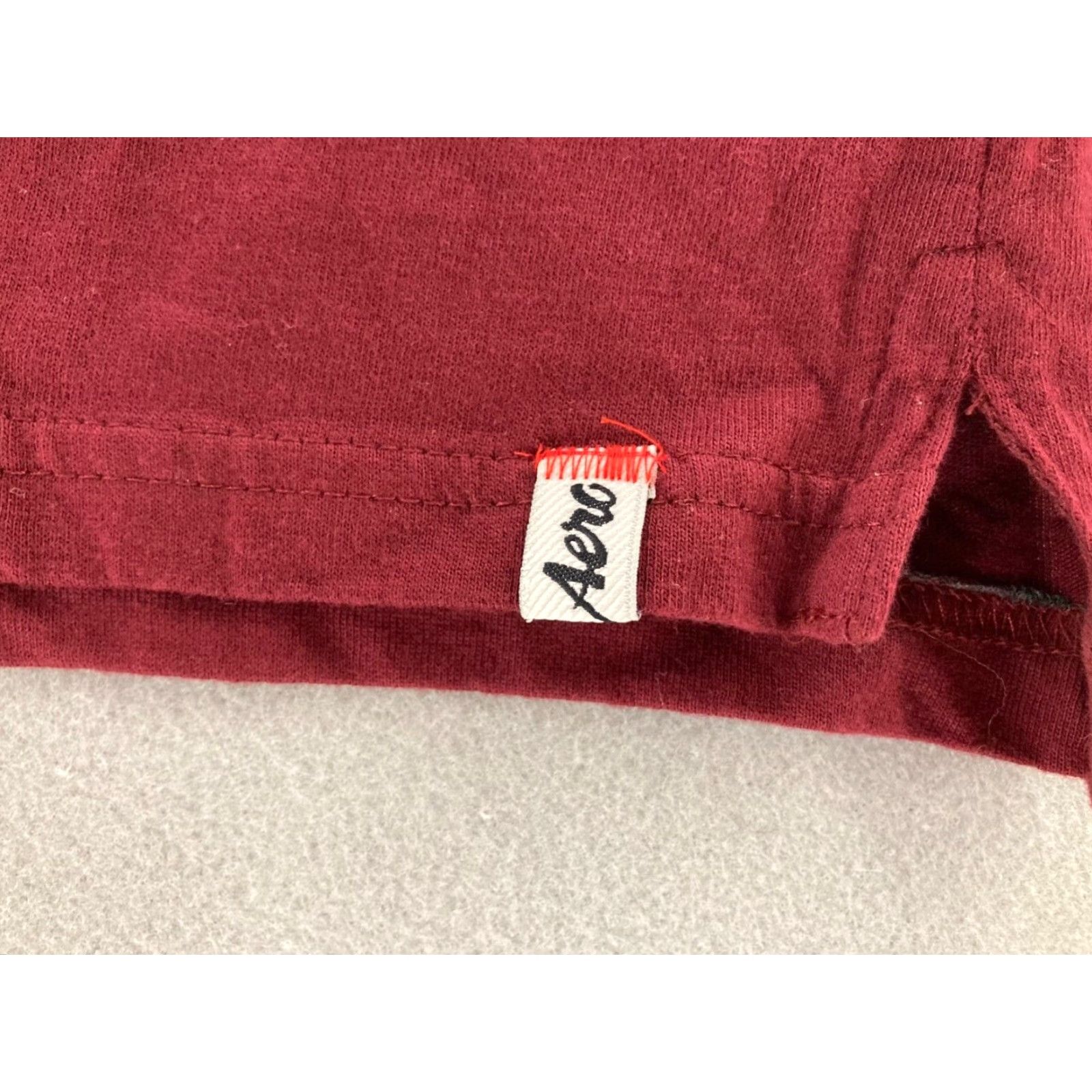 Vintage VINTAGE Aéropostale Polo Shirt Mens Small Long Sleeve Striped Burgundy Classic Casual Size US S / EU 44-46 / 1 - 6 Thumbnail