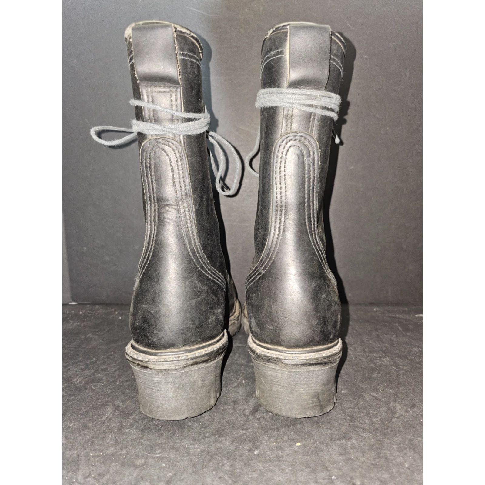 Vintage Total Fire Group Wildland Fire NFPA Rated Leather Boots Model 3060 Mens Sz 6.5 W Black Size US 7 / EU 40 - 5 Thumbnail