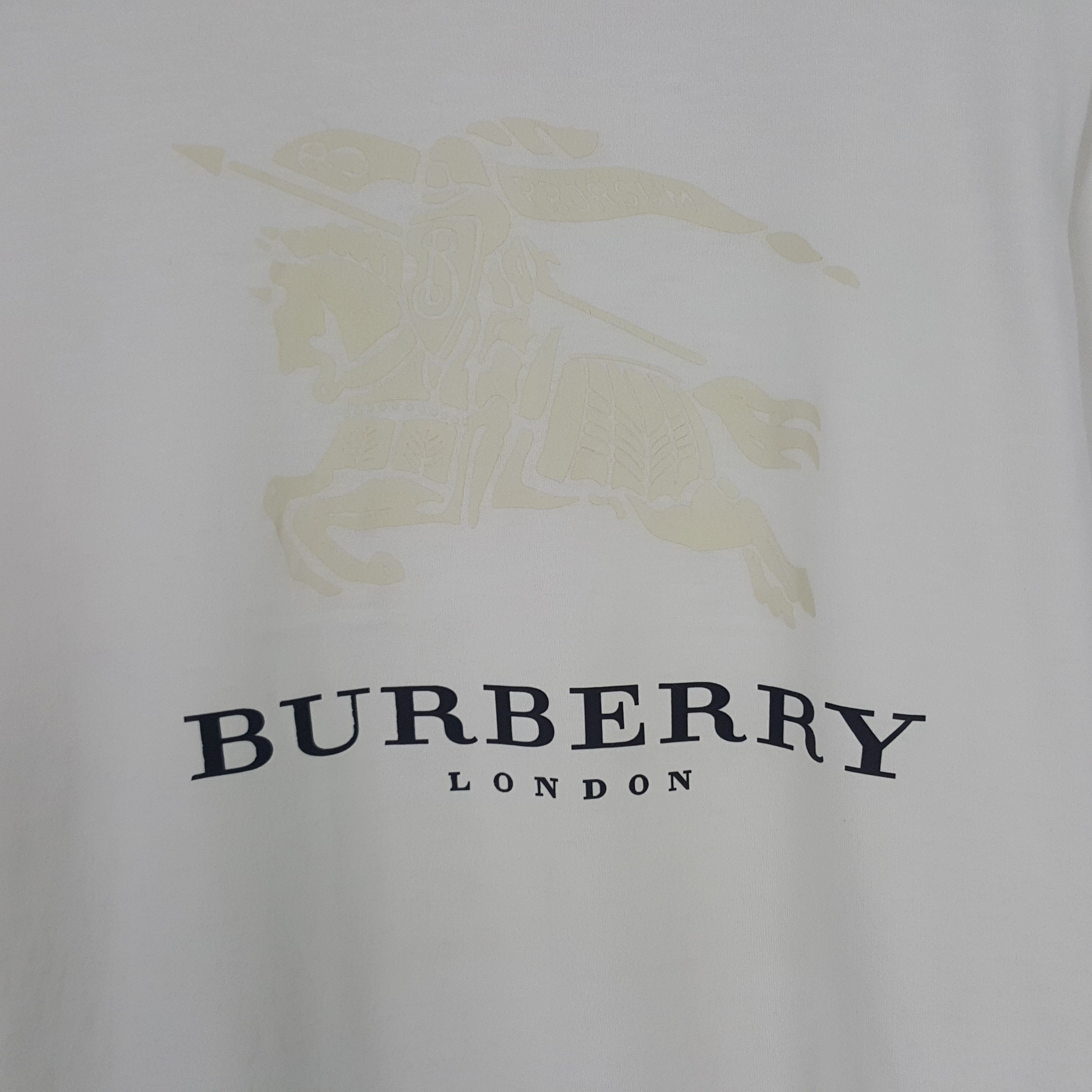 Burberry × Vintage Vintage Burberry London Custom Spell out Tshirt Size US L / EU 52-54 / 3 - 2 Thumbnail