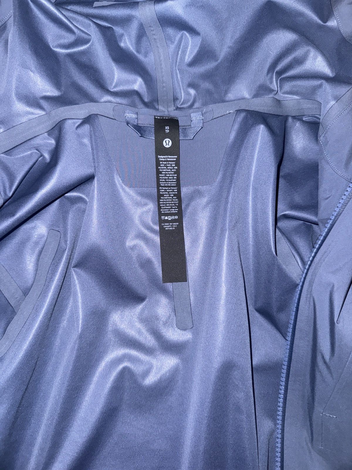 Lululemon Waterproof full-zip rain jacket Size US XS / EU 42 / 0 - 1 Thumbnail
