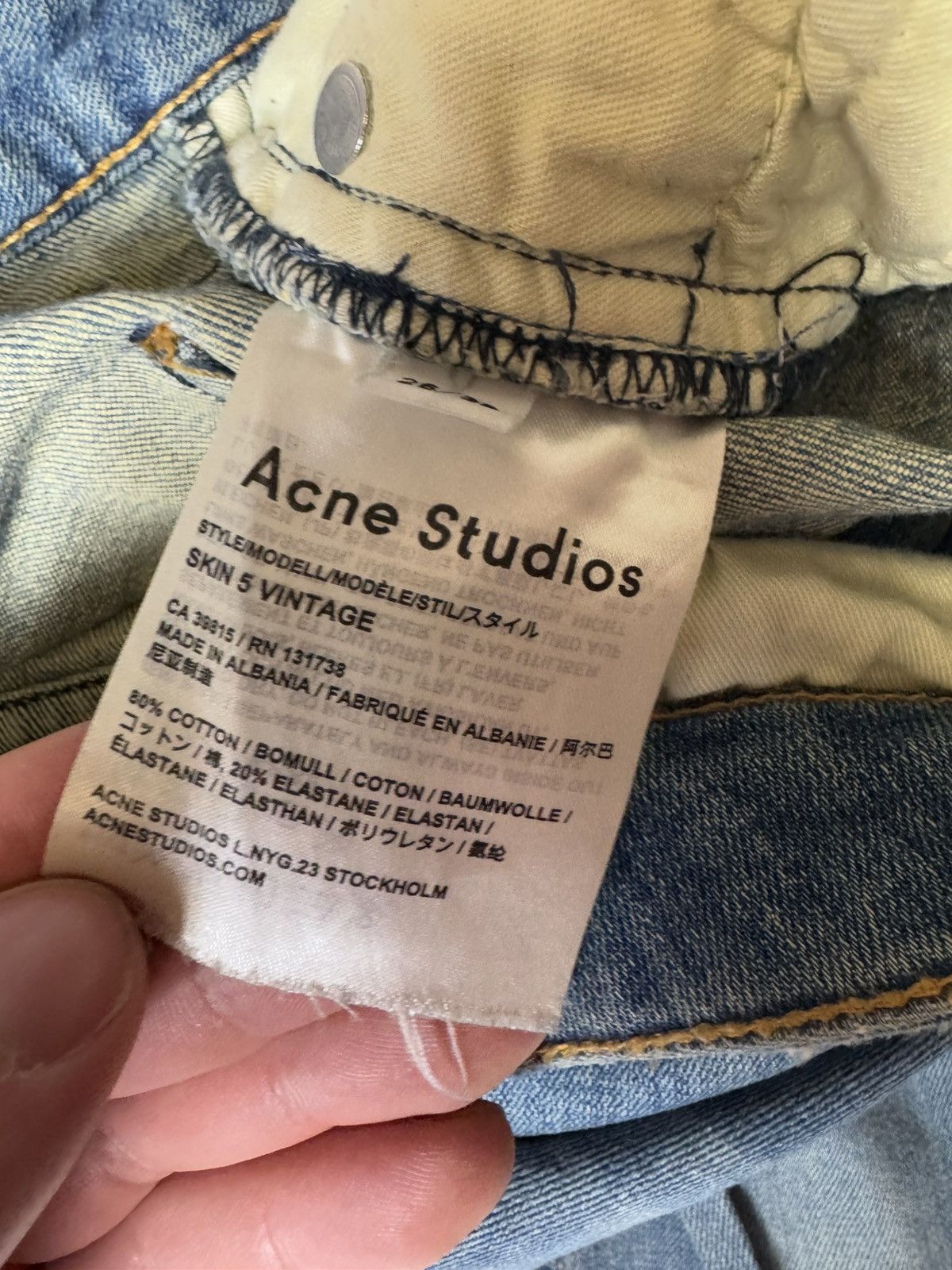 Acne Studios × Vintage Acne Studio Jeans Blue Denim Vintage Size 26" / US 2 / IT 38 - 10 Thumbnail