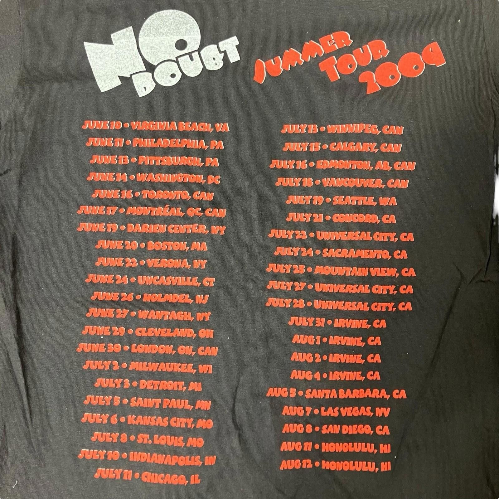 Majestic No Doubt T-Shirt Mens S Grey Tour 2009 Grunge Band Rock Y2K Size US S / EU 44-46 / 1 - 8 Thumbnail