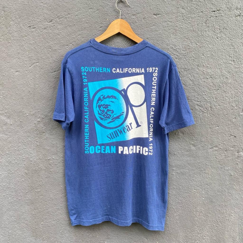 Thrashed Faded Ocean Pacific Surfwear Tee