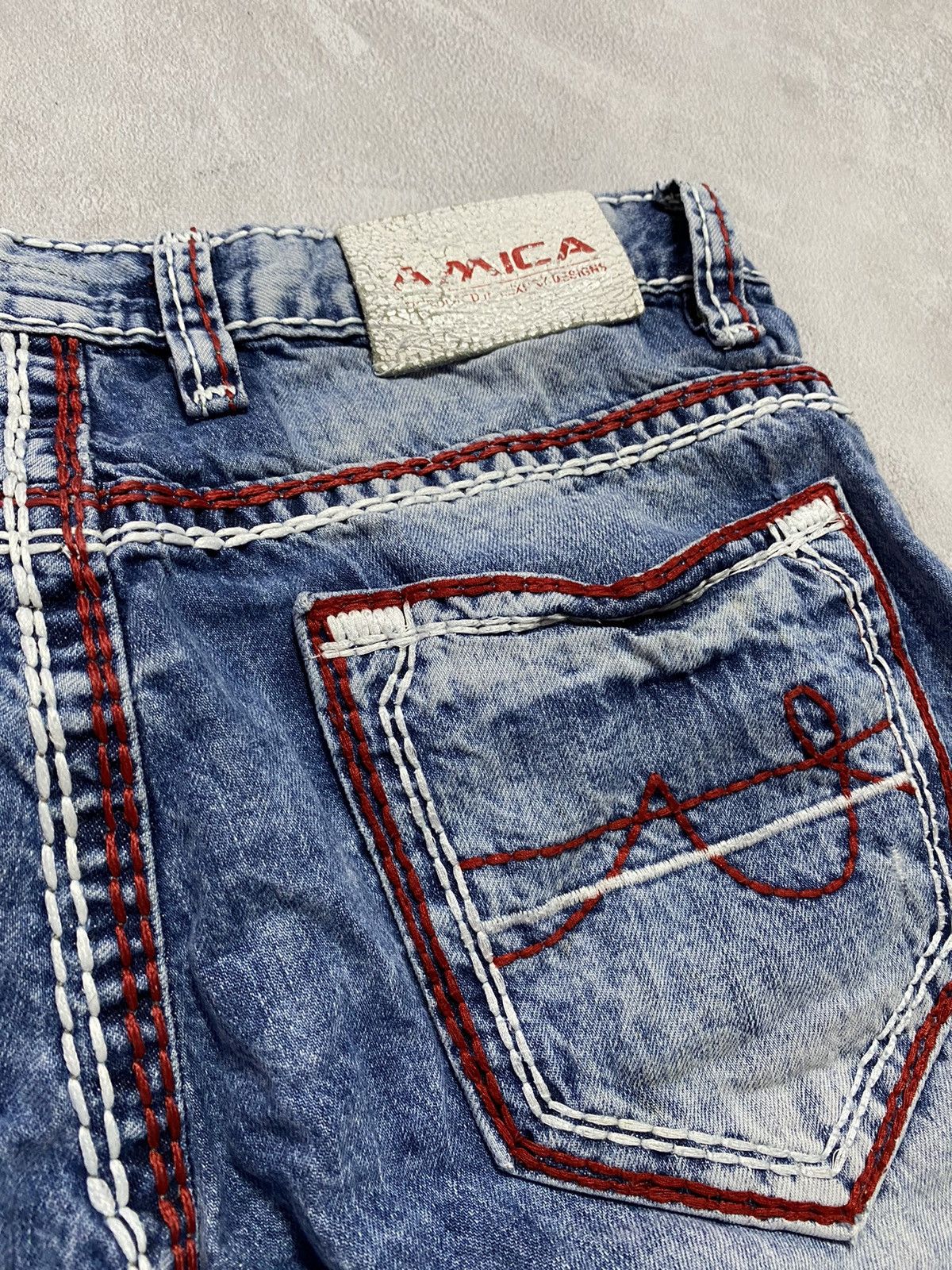 Japanese Brand 👖Vintage Japanase Jeans Amica STYLE TRU RELIGION Size US 32 / EU 48 - 11 Thumbnail