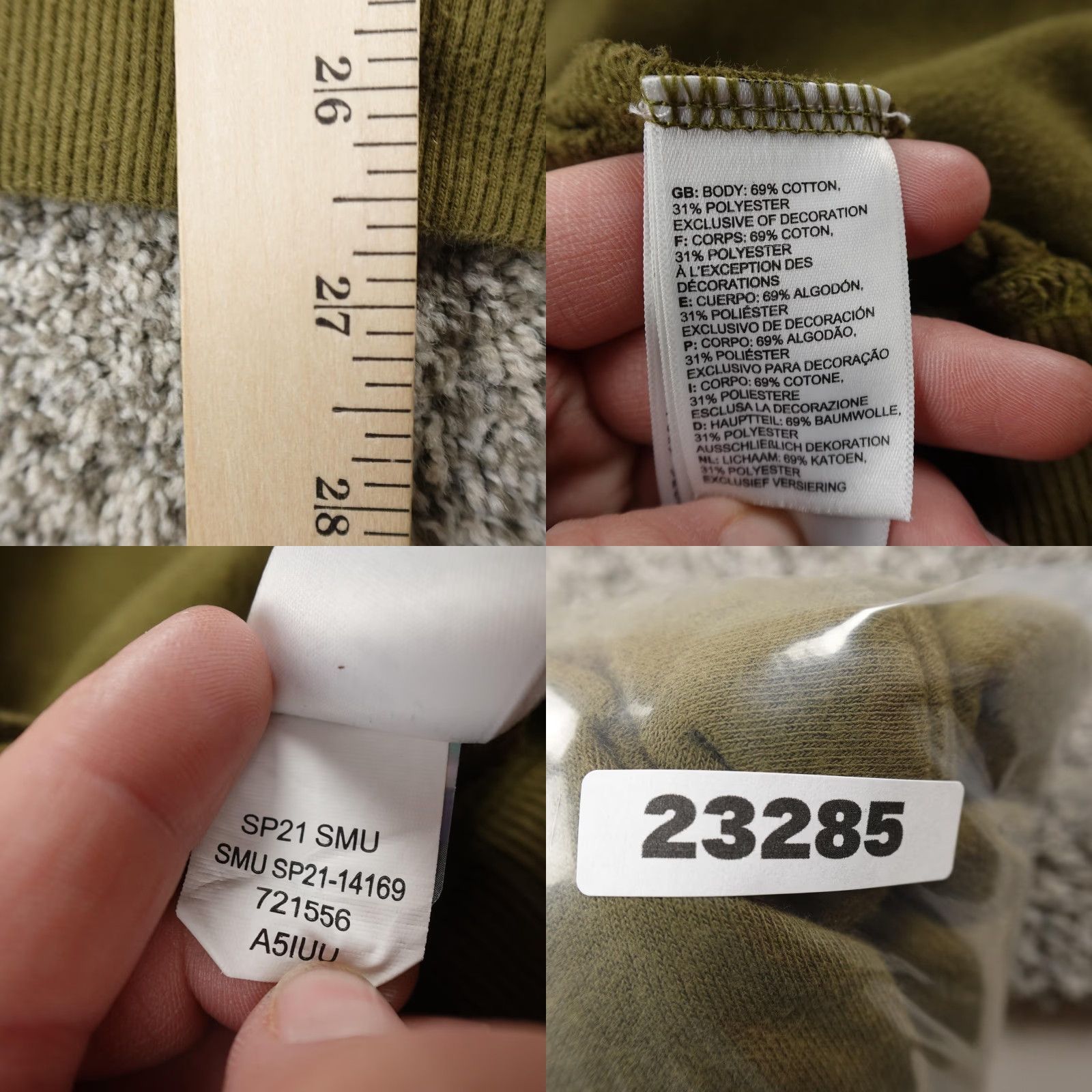 The North Face The North Face Hoodie Mens XL Green Graphic Print Pullover Sweatshirt Hiking Outdoor Crew Neck Pockets Fleece Size US XL / EU 56 / 4 - 8 Thumbnail