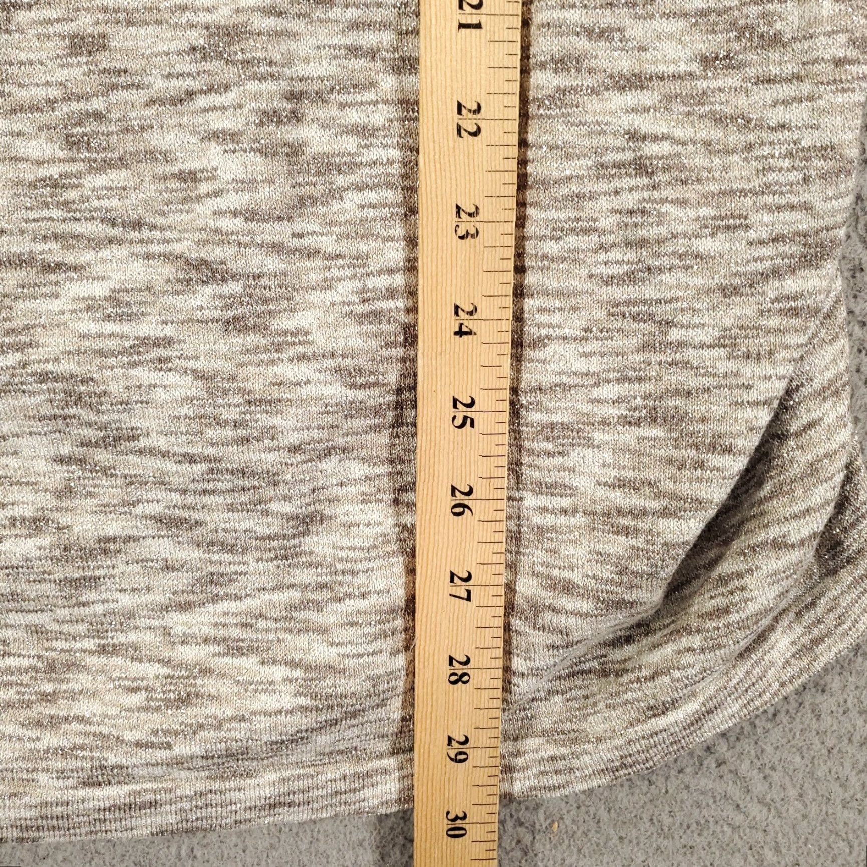 Apt. 9 New Womens Sweater XL Shimmer Sparkle Rouched Sides cowl Neck Heathered NWT Size XL / US 12-14 / IT 48-50 - 3 Thumbnail