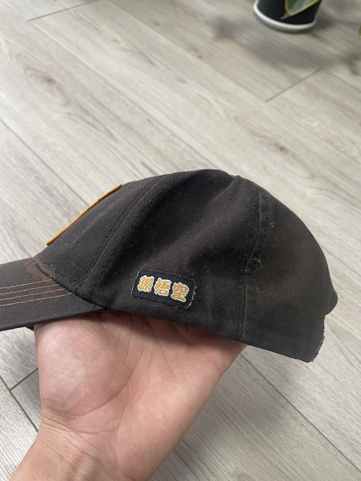 Anime Vintage Dragon Ball Z Goku Anime Cap Black Worn Faded Size ONE SIZE - 2 Thumbnail