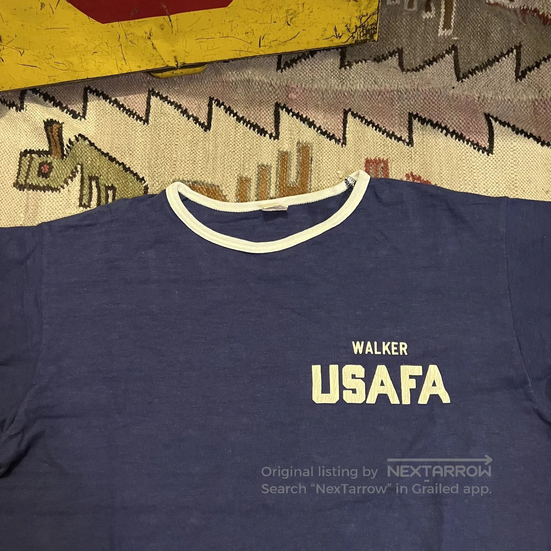 Vintage Navy USAFA Graphic Tee Shirt. Size US L / EU 52-54 / 3 - 2 Thumbnail