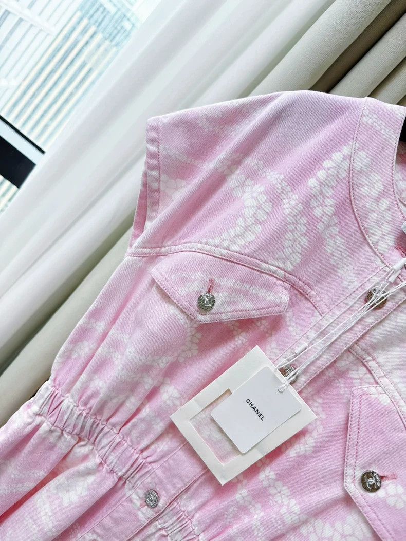 Chanel Chanel Pink flower sleeveless dress Size XS / US 0-2 / IT 36-38 - 3 Thumbnail