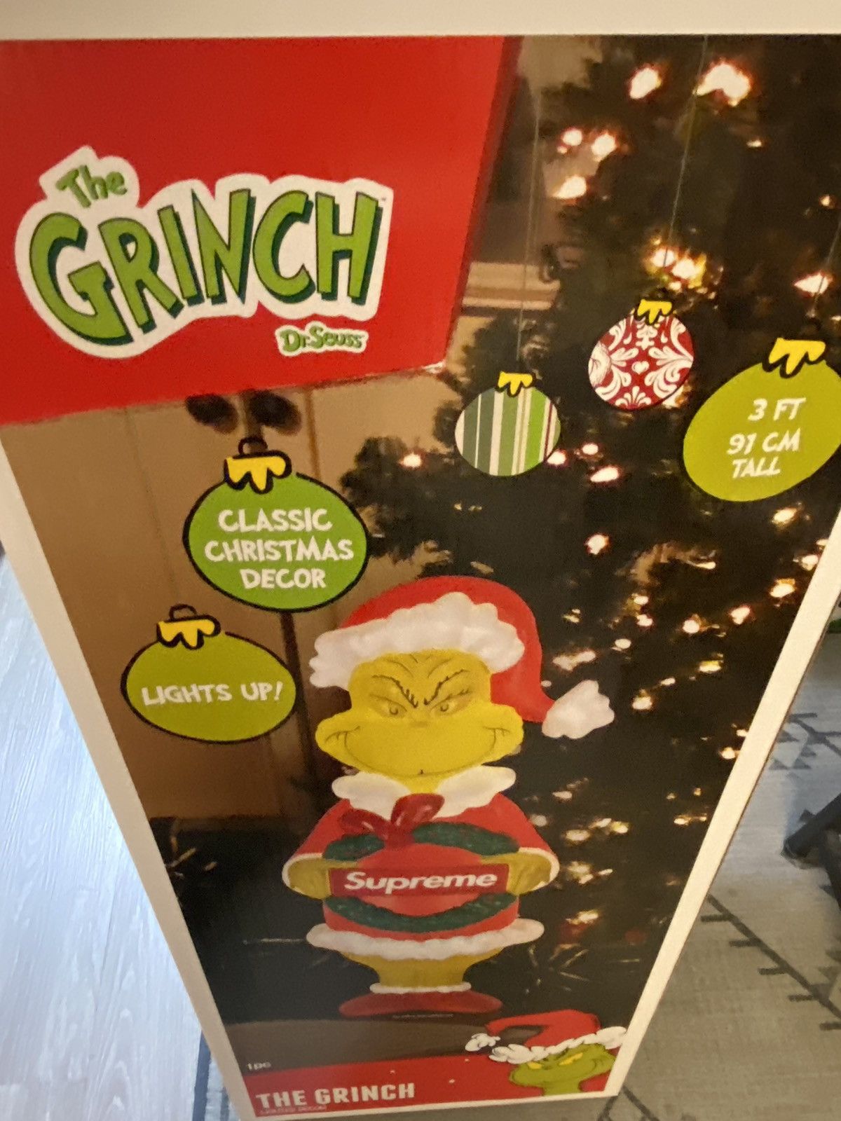 Supreme Supreme 3-Foot Grinch Multicolor Size ONE SIZE - 4 Thumbnail