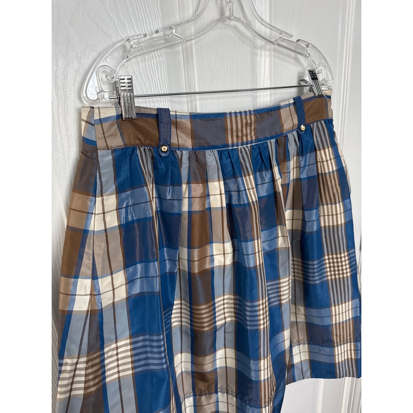 J.Crew J. Crew Collection plaid silk taffata skirt Fleur De Lis 10 Size 32" / US 10 / IT 46 - 6 Thumbnail