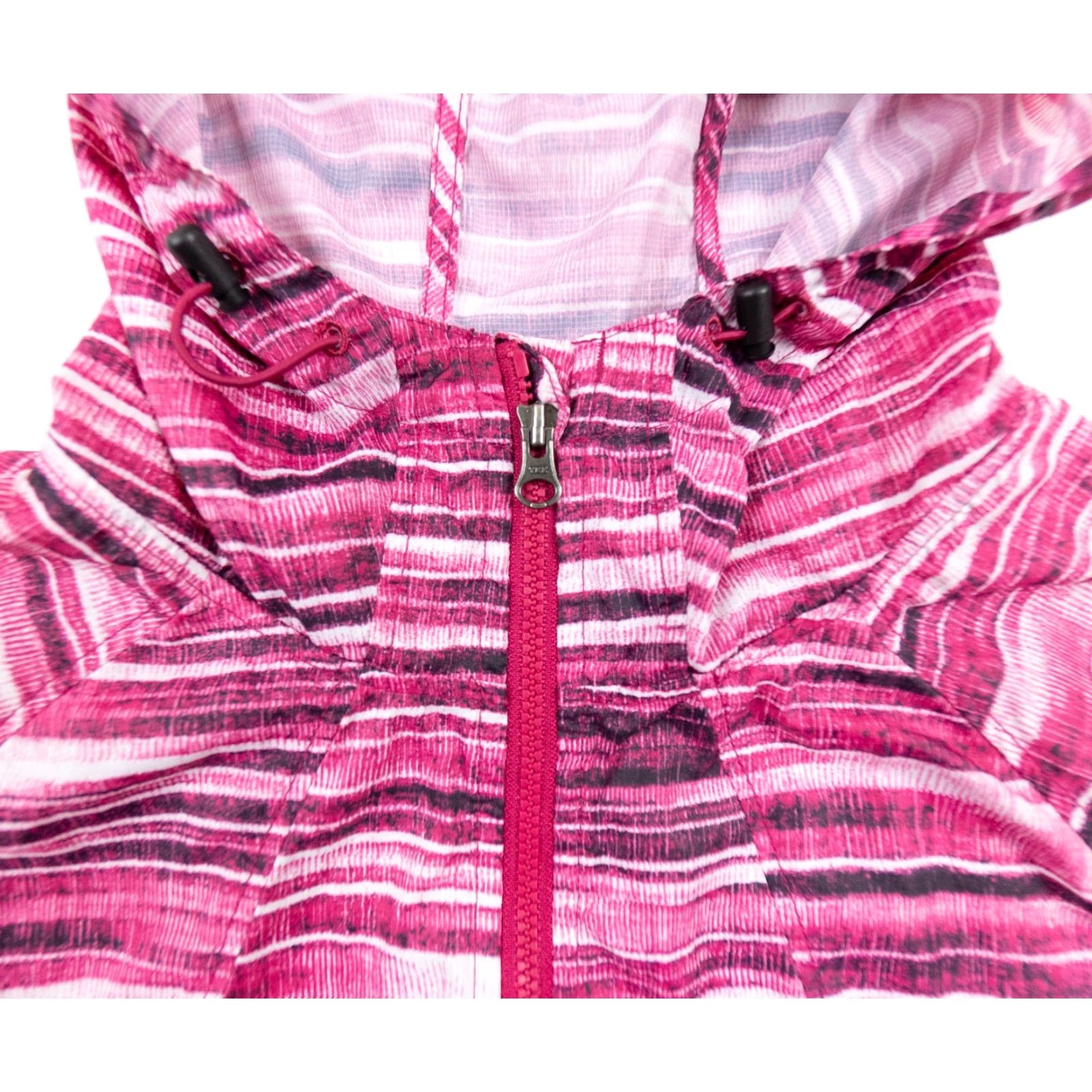 Marmot MARMOT Women's Windbreaker Jacket Full Zip Hooded Lightweight Mid-Length Pink - Size M - Regular Fit - Striped Logo Casual Outdoor Size M / US 6-8 / IT 42-44 - 3 Thumbnail