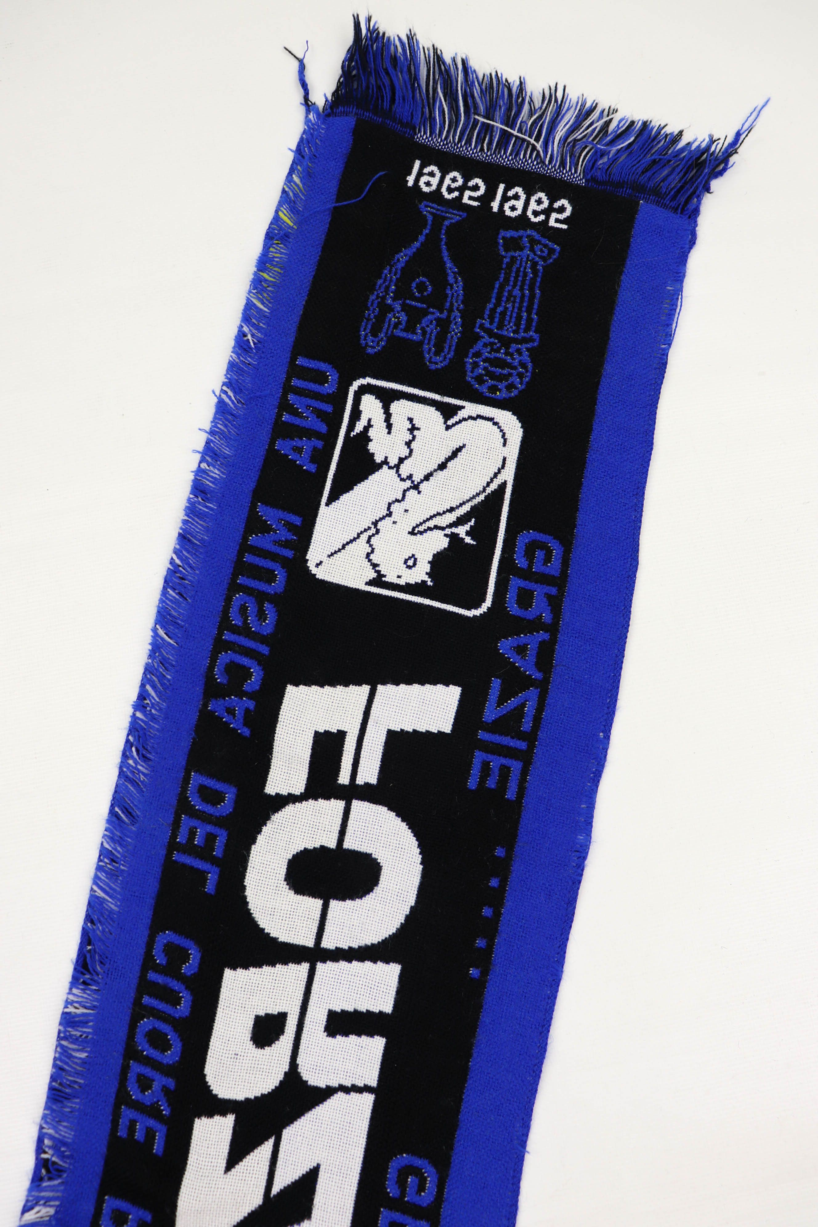 Vintage Vintage Forza Inter Blue Distressed Soccer Football Scarf Size ONE SIZE - 11 Thumbnail