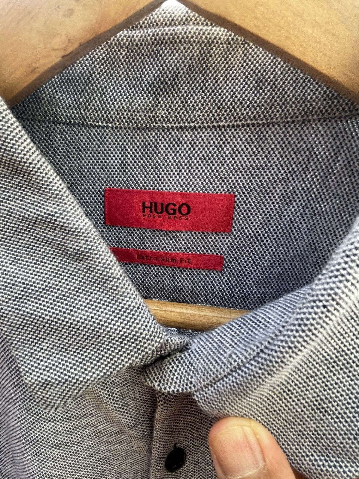 Hugo Mens Hugo Boss Gray Shirt Size XXL Size US XXL / EU 58 / 5 - 5 Thumbnail