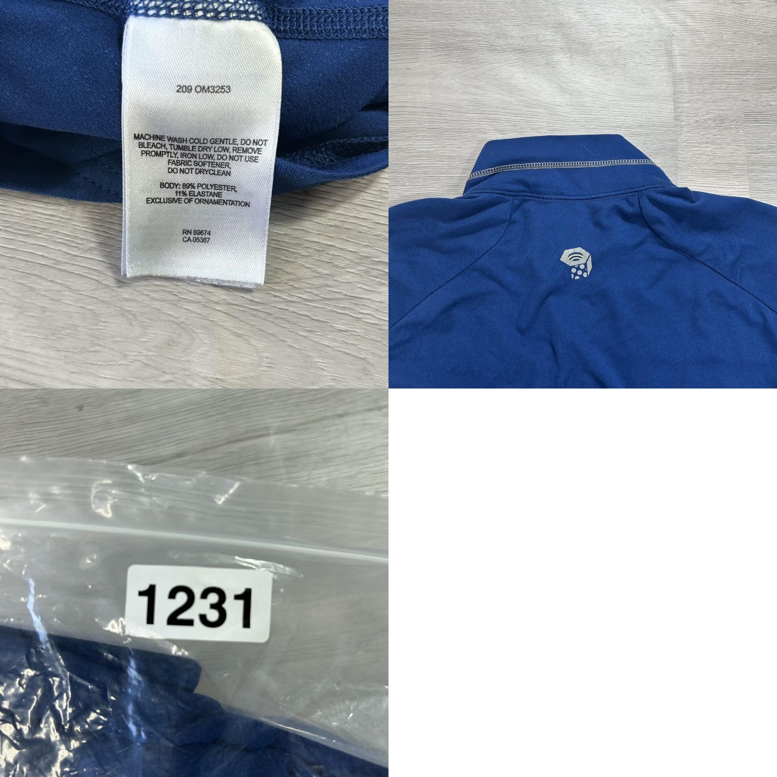 Mountain Hardwear Mountain Hardwear Pullover Mens XL Blue 1/4 Zip Long Sleeve Hiking Performance Size US XL / EU 56 / 4 - 9 Thumbnail