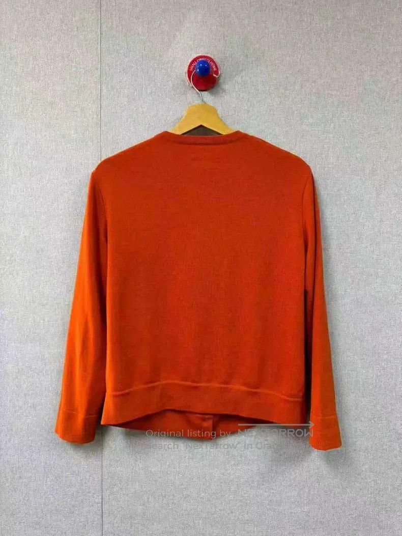Hermes Hermes Silk Patchwork Long-Sleeve Knit Top Size XS / US 0-2 / IT 36-38 - 2 Thumbnail