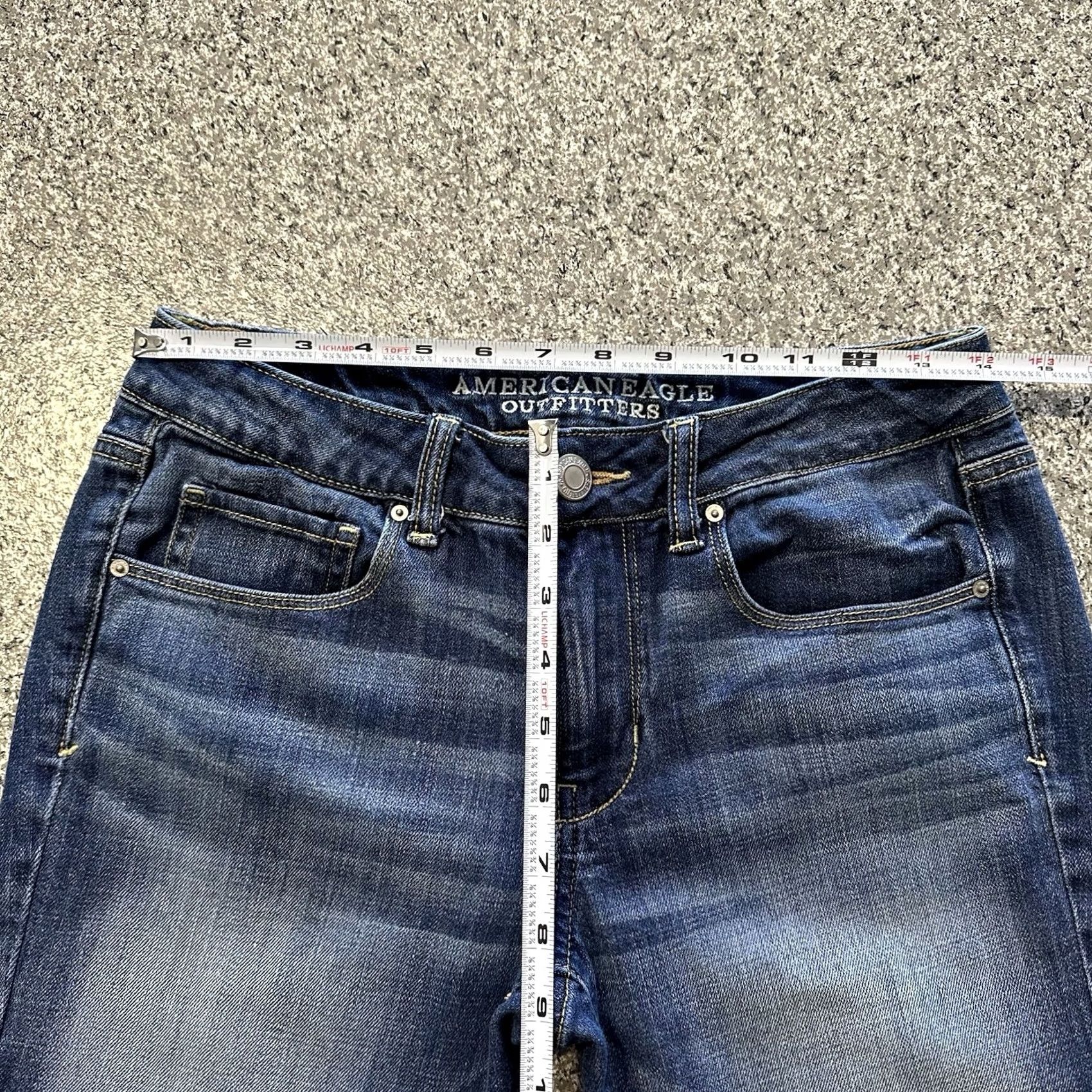 American Eagle Outfitters American Eagle Outfitters Jeans Womens 8 Skinny Mid Rise 28x28 Medium Wash Blue Denim 5-Pocket Slim Regular Calf Inseam 28in NS Size 28" / US 6 / IT 42 - 6 Thumbnail