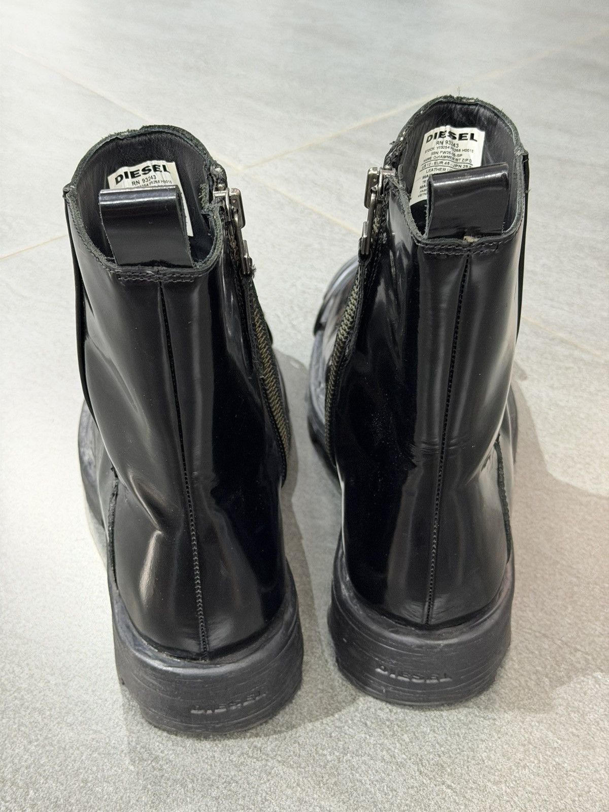 Diesel Diesel Black D Hammer Bt Zip D Boots Size US 11 / EU 44 - 4 Thumbnail