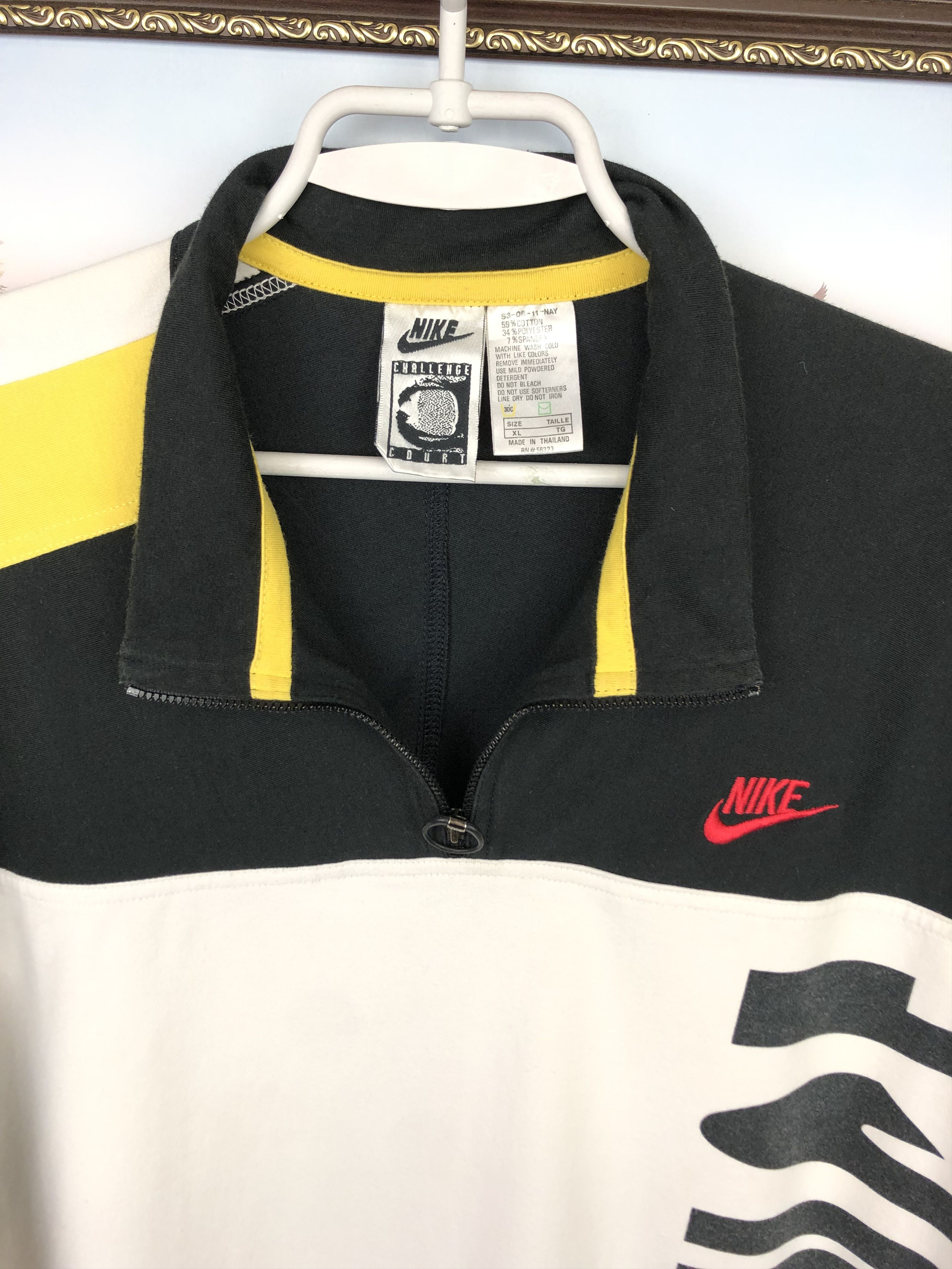 Nike Vintage Nike Challenge Court Agassi Shirt Jersey Tee Tennis Size US XL / EU 56 / 4 - 3 Thumbnail