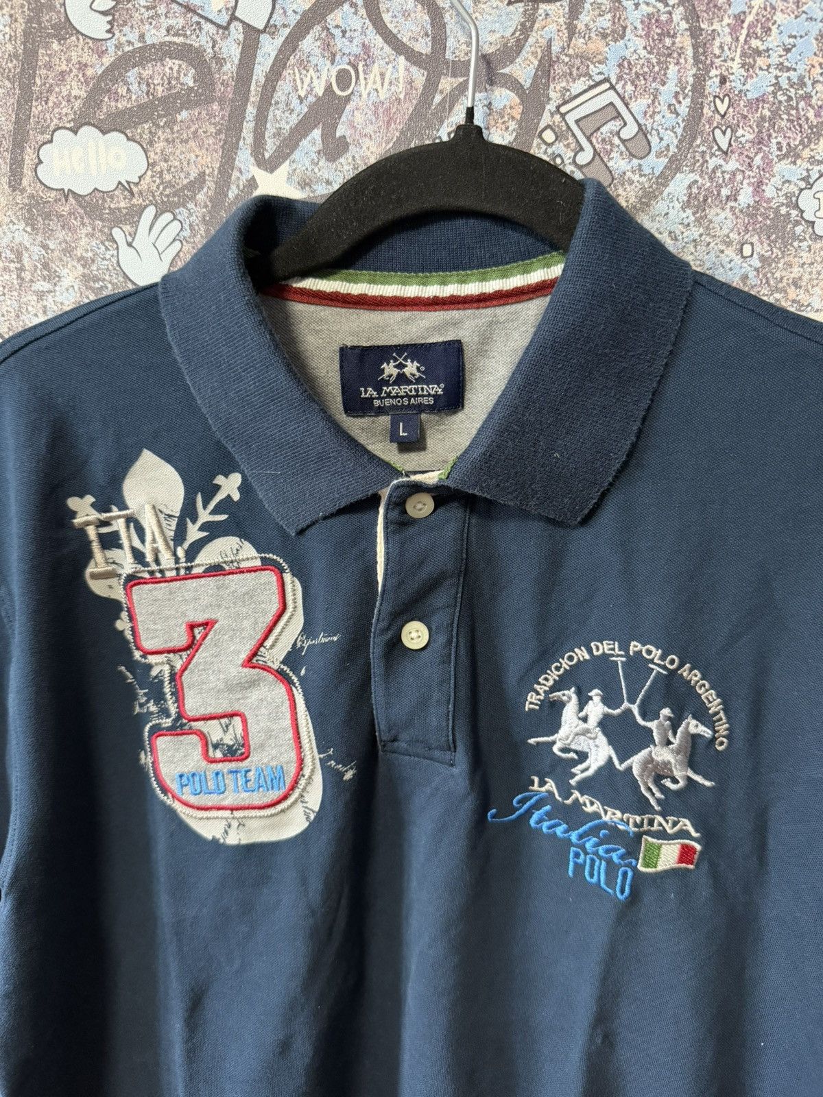 La Martina Vintage Polo La Martina Buenos Aires Size US L / EU 52-54 / 3 - 2 Thumbnail