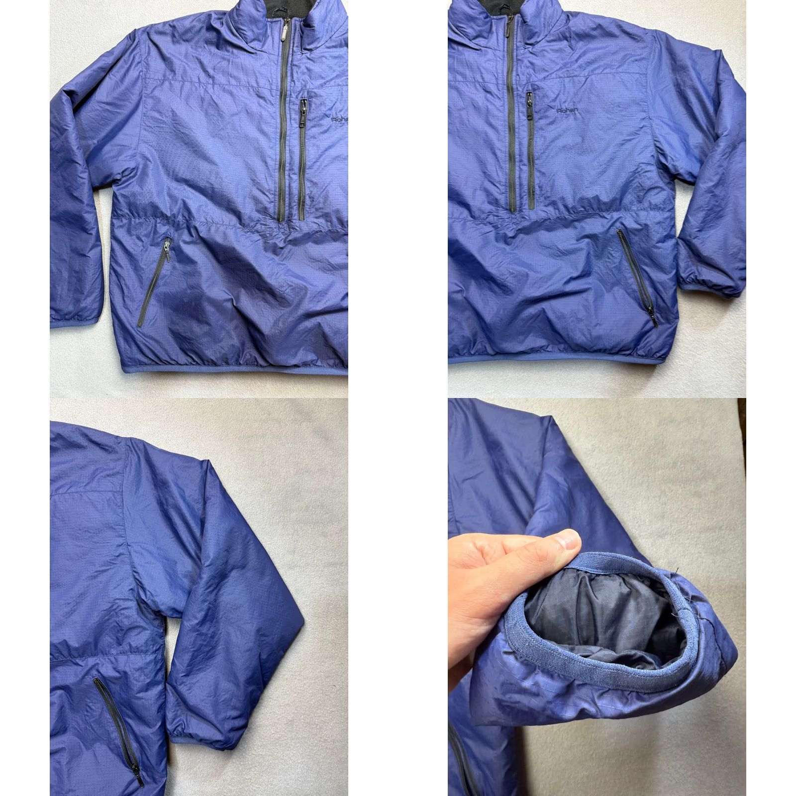 Vintage Rohan Nimbus Jacket Mens XL Blue Puffed Pullover 1/2 Zip Size US XL / EU 56 / 4 - 8 Thumbnail