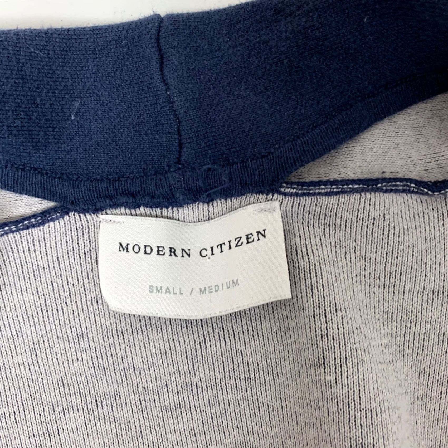 Citizen Modern Citizen Cardigan Womens S/S? Navy Blue Longline Open Front Knit Sweater Size S / US 4 / IT 40 - 4 Thumbnail