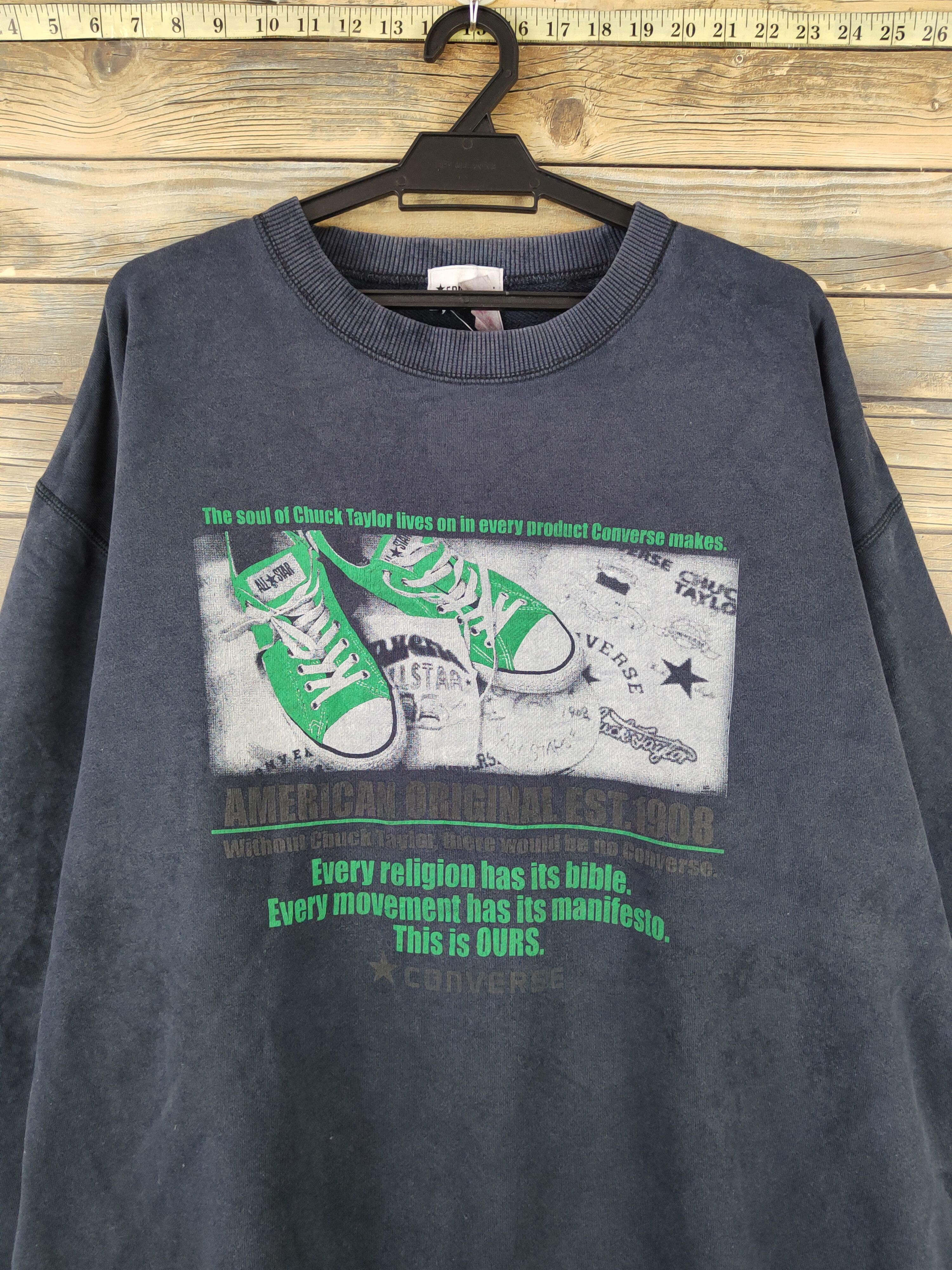 Converse Converse vintage Navy Sweatshirts #530 Size US XL / EU 56 / 4 - 3 Thumbnail