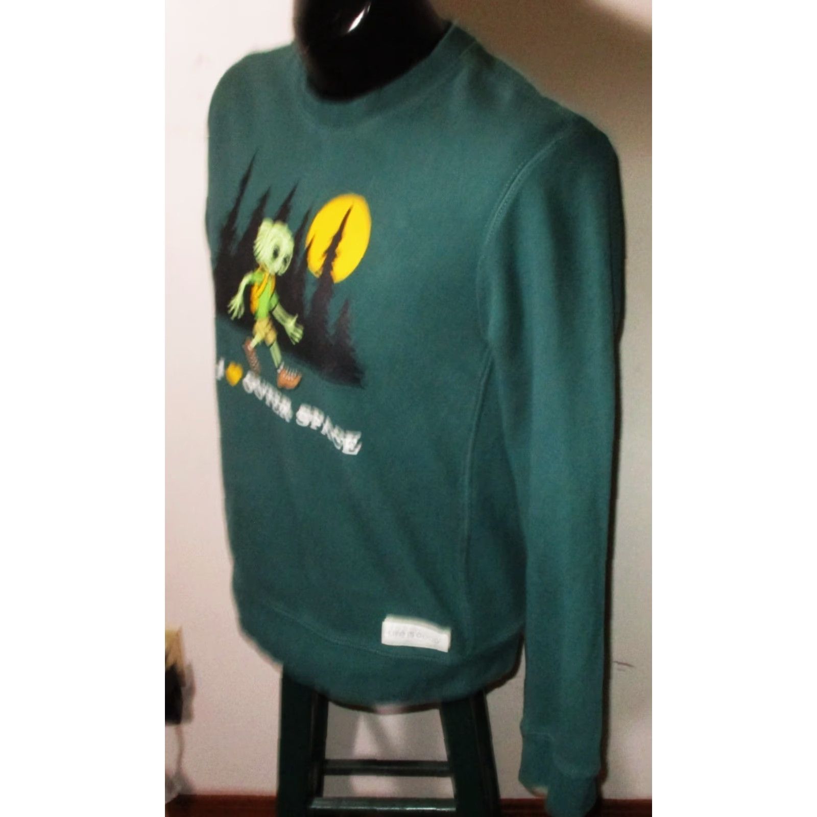 Life is Good LIFE is GOOD Men's Sweatshirt Shirt Jersey Crew Neck Green Long Sleeve Size S - Pullover, Regular Fit, 100% Cotton, All Seasons Size US S / EU 44-46 / 1 - 4 Thumbnail