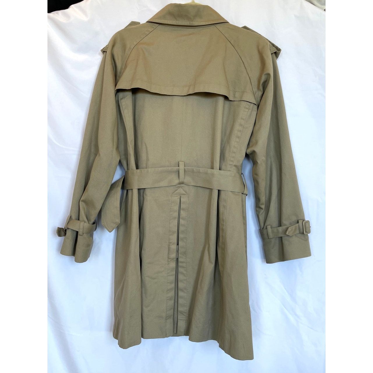 Paul & Joe Paul and Joe Short Khaki Gabardine Trench Coat, US 10, FR 42 Size L / US 10 / IT 46 - 2 Thumbnail