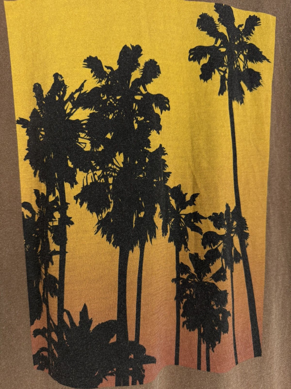 James Perse Distressed James Perse Palm Graphic T-Shirt Size US S / EU 44-46 / 1 - 10 Thumbnail