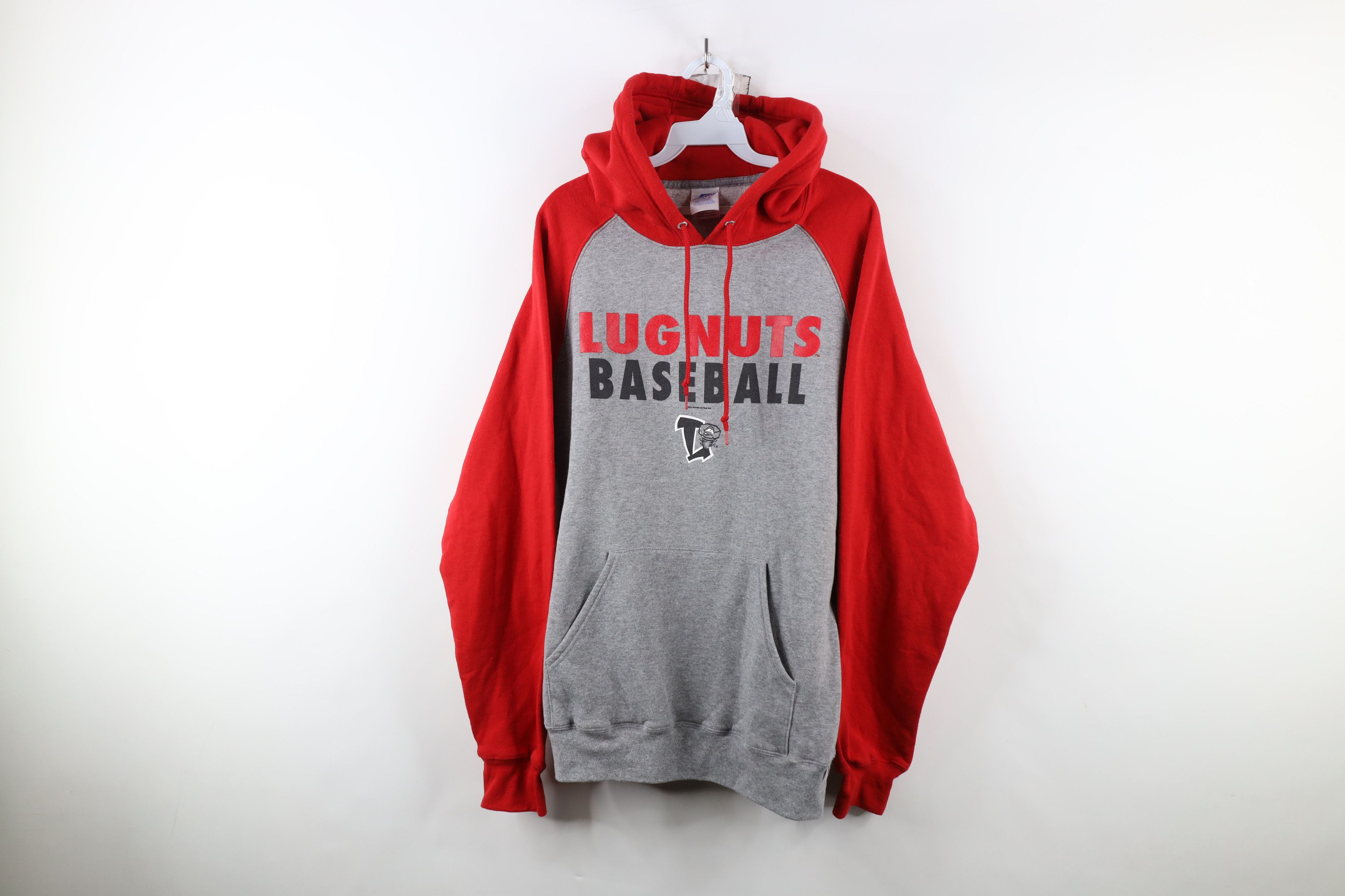 Russell Athletic × Vintage Vintage Y2K Russell Athletic Baseball Lansing Lugnuts Hoodie Size US L / EU 52-54 / 3 - 1 Thumbnail