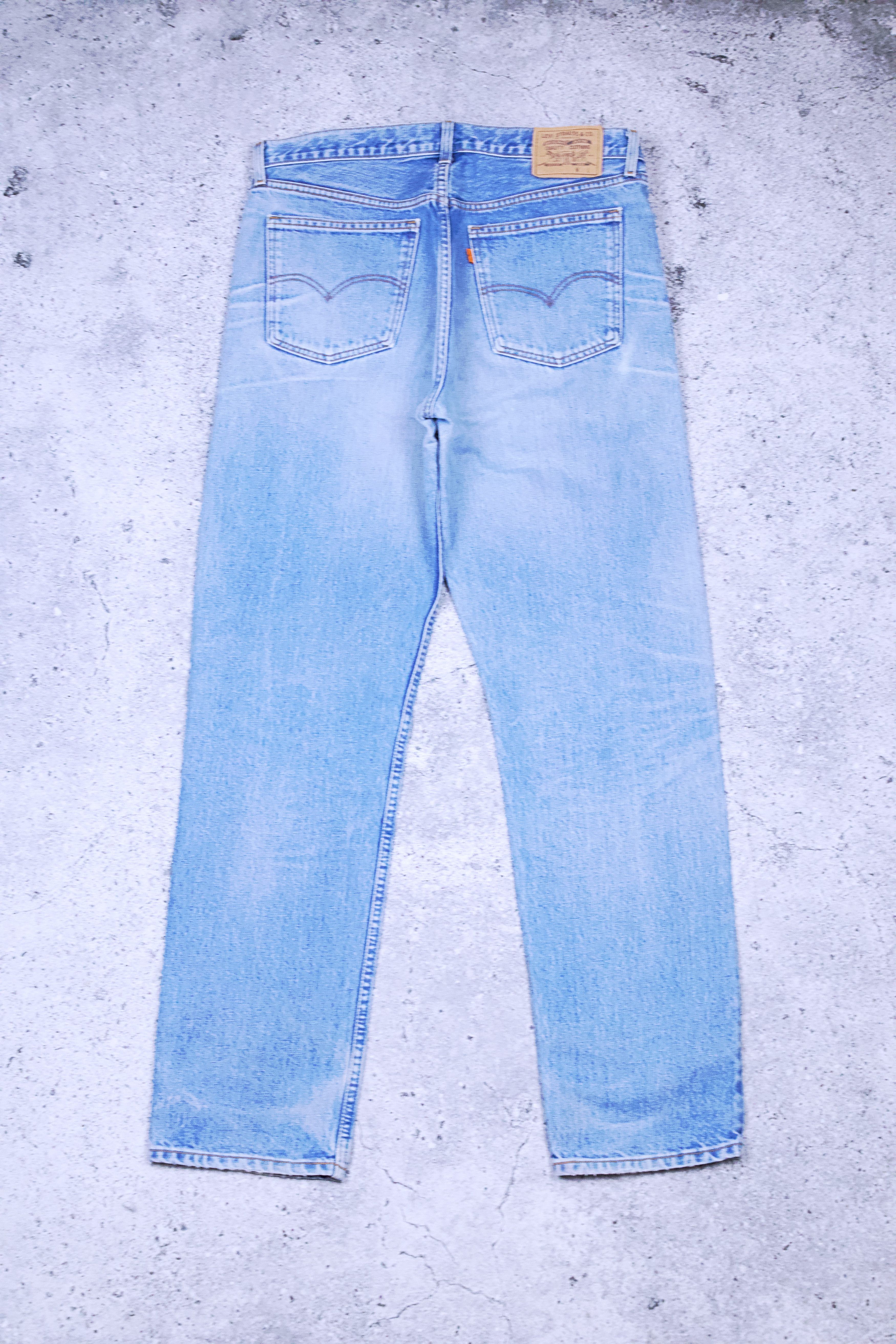 image of Levis x Levis Vintage Clothing 90's Levi’S 615 Orange Tab Denim Jeans Vintage in Light Wash (Size 3