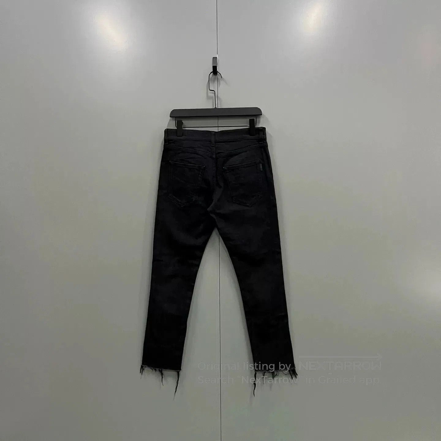 Saint Laurent Paris saint laurent distressed black denim pants. Size US 29 - 4 Thumbnail