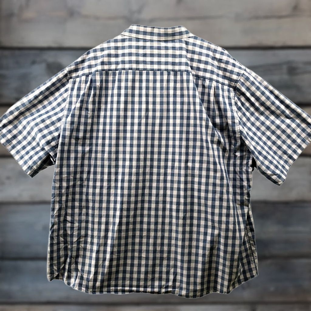Vintage Dubinik Shirt Mens 3XL Short Sleeve Blue Check Button Down Size US XXL / EU 58 / 5 - 1 Thumbnail