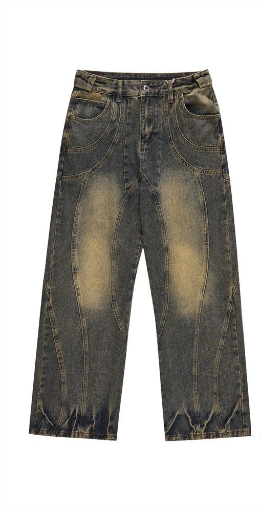 Jean Rusty yellow Baggy jeans Size US 34 / EU 50 - 3 Thumbnail