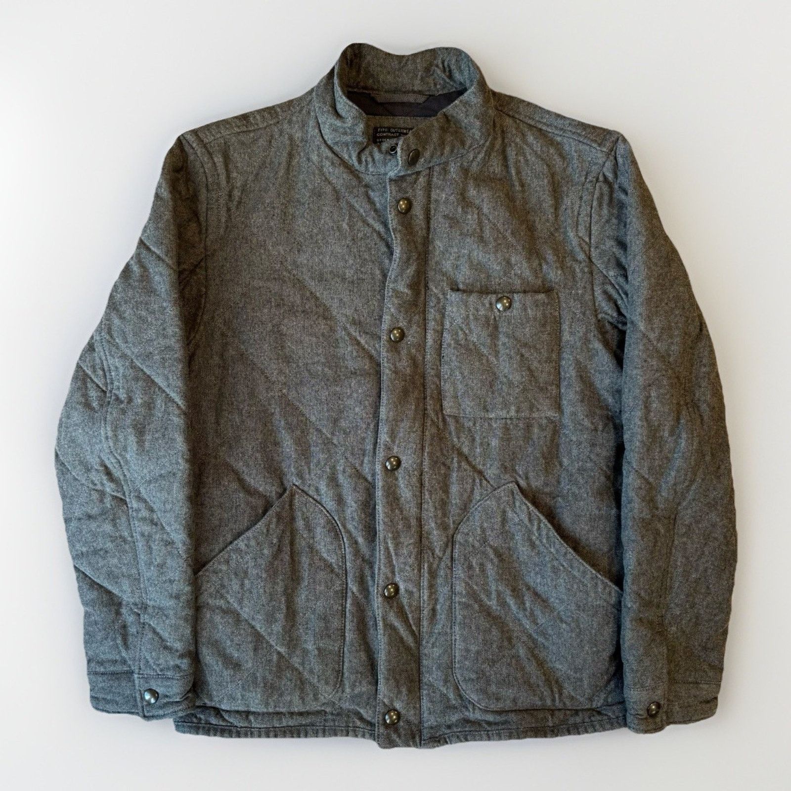 J.Crew J Crew Sussex Jacket Medium Gray Brown Full Zip Insulated Size US M / EU 48-50 / 2 - 1 Thumbnail
