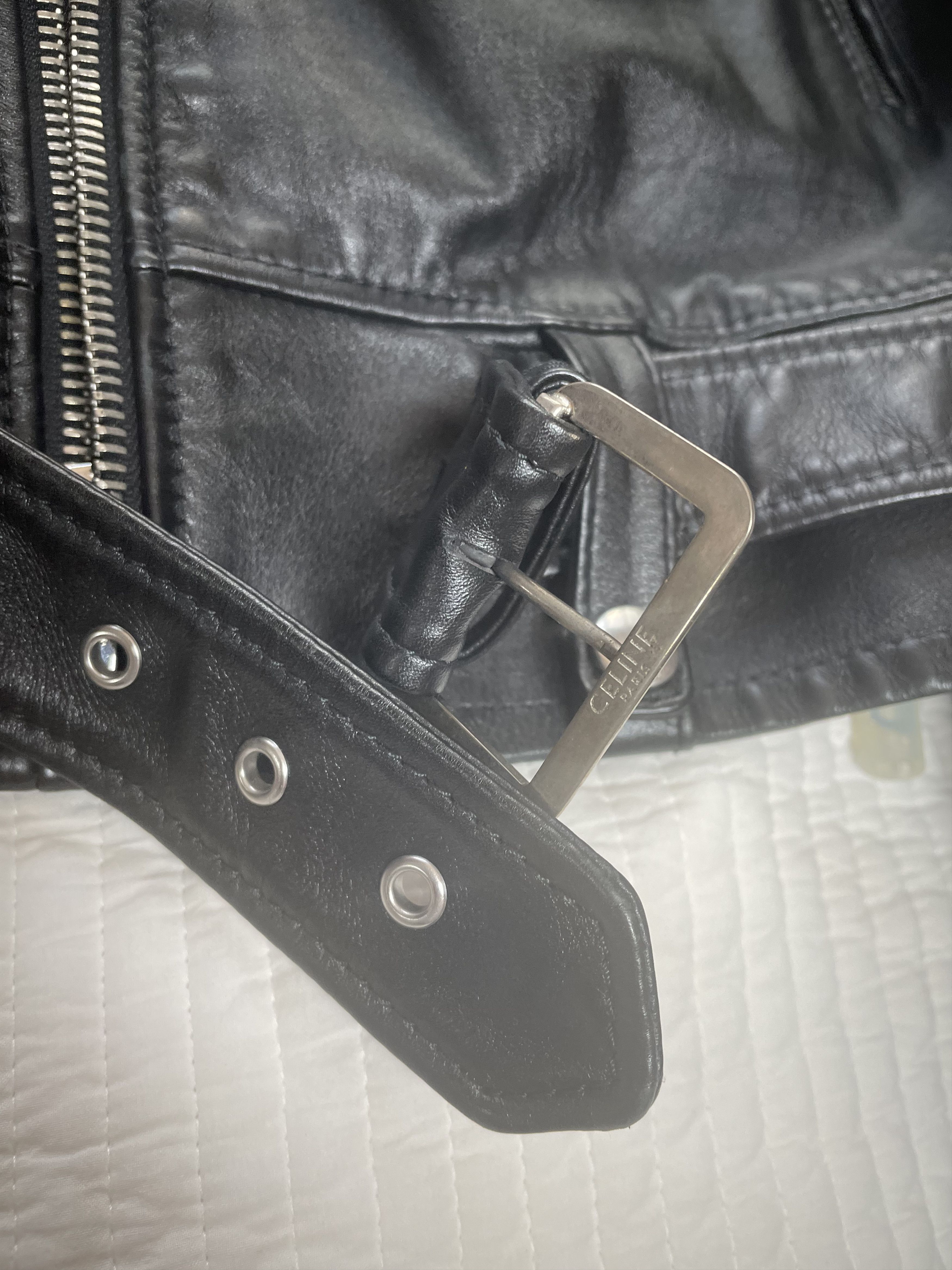 Celine CELINE LEATHER BIKER JACKET Size US M / EU 48-50 / 2 - 7 Thumbnail